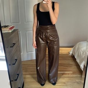 ALEKSANDRE AKHALKATSISHVILI faux leather pants